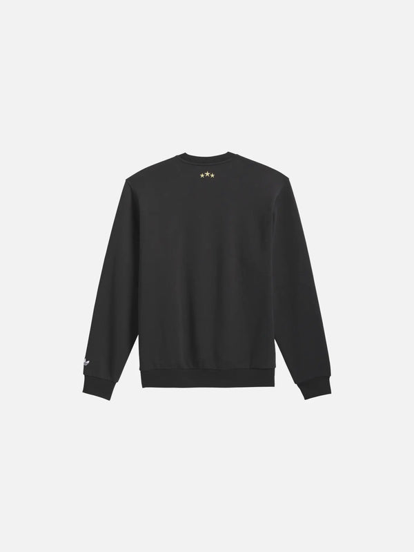ADIDAS ORIGINALS Thrasher x AFA Argentina Crew 2 – siyah, arka görünüm, altın yıldız detayı