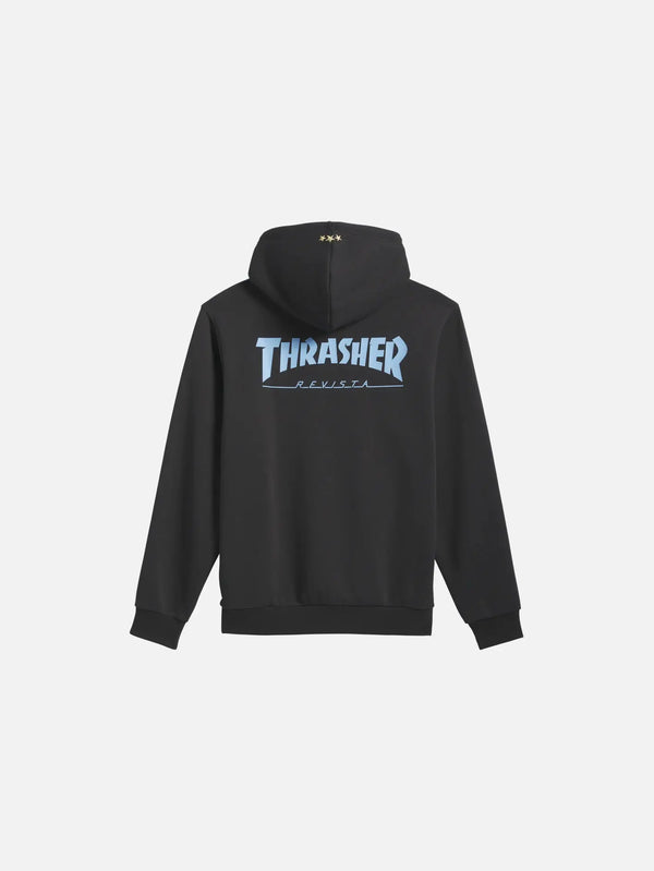 ADIDAS ORIGINALS Thrasher x AFA Argentina Hoodie - Black – siyah, arka görünüm