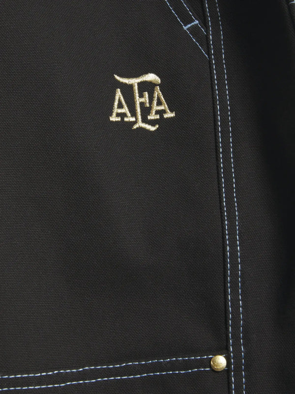 ADIDAS ORIGINALS Thrasher x AFA Argentina Pant – Black, yakın çekim AFA logosu ve dikiş detayları