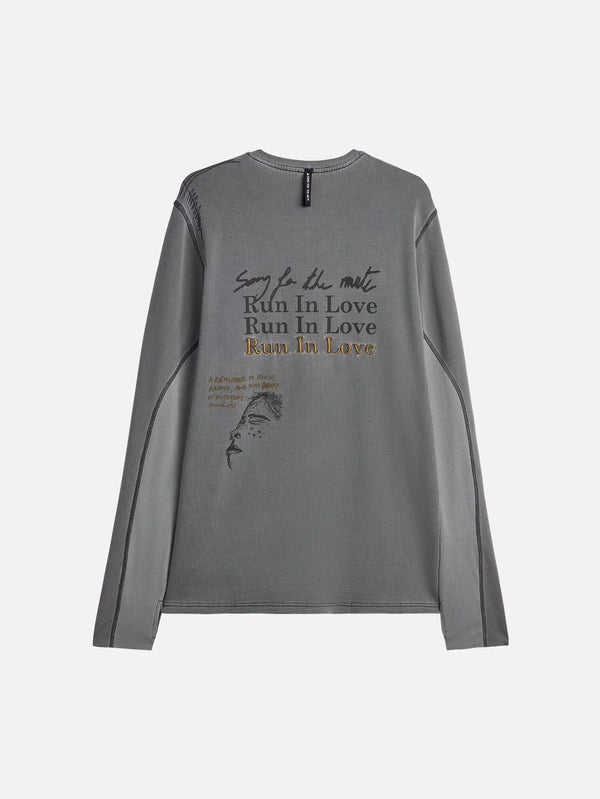 ADIDAS ORIGINALS Song For The Mute x adidas LS T-Shirt – Carbon, önden görünüm