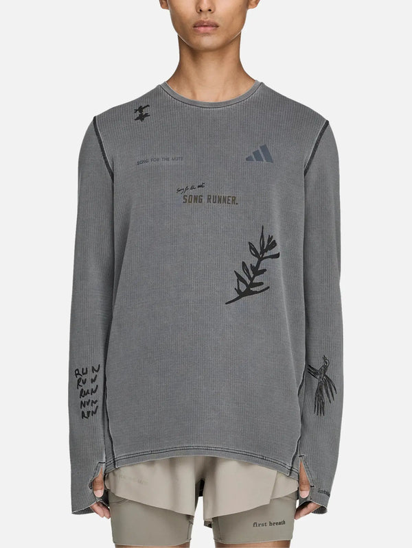 ADIDAS ORIGINALS Song For The Mute x adidas LS T-Shirt - Carbon – önden görünüm