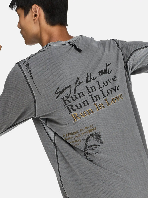 ADIDAS ORIGINALS Song For The Mute x adidas LS T-Shirt - Carbon – arka görünüm