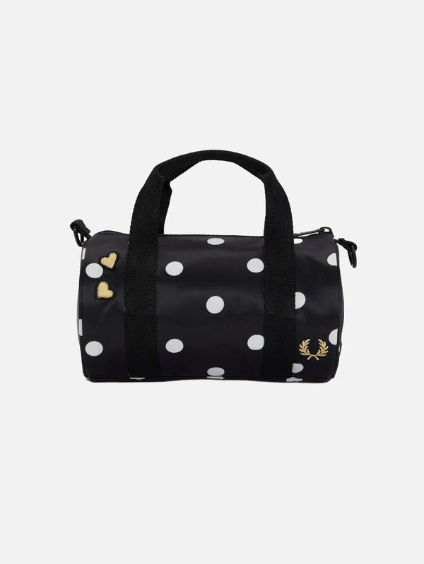 FRED PERRY Polka Dot Amy Mini Barrel - Black – siyah, önden görünüm