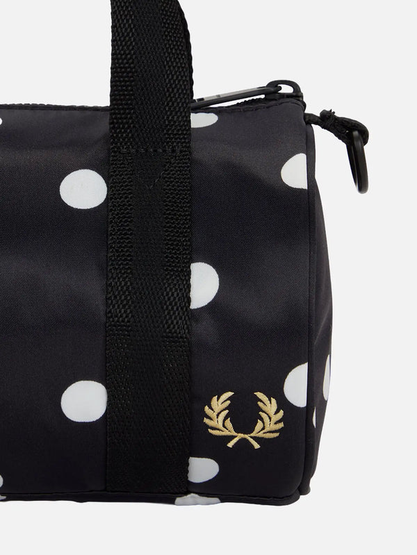 FRED PERRY Polka Dot Amy Mini Barrel – siyah, yan görünüm