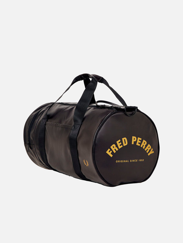 Tonal Classic Barrel Bag - Black/Gold