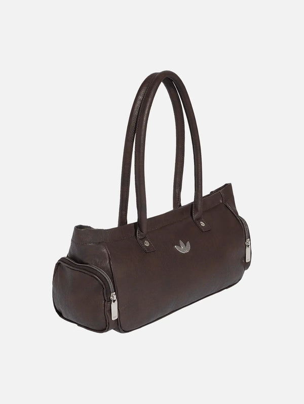 ADIDAS ORIGINALS Elongated Pocket Bag – Aurora Coffee, önden görünüm