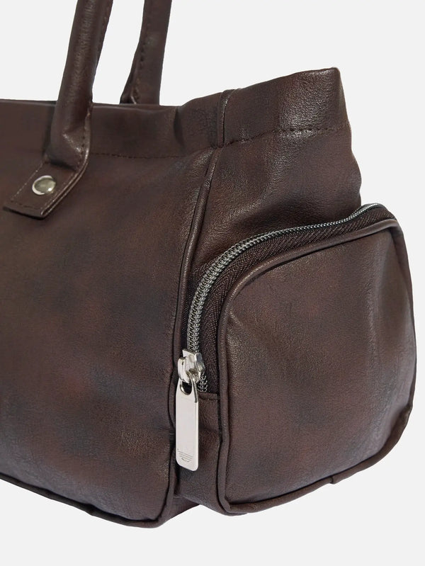 ADIDAS ORIGINALS Elongated Pocket Bag – Aurora Coffee, yakın çekim