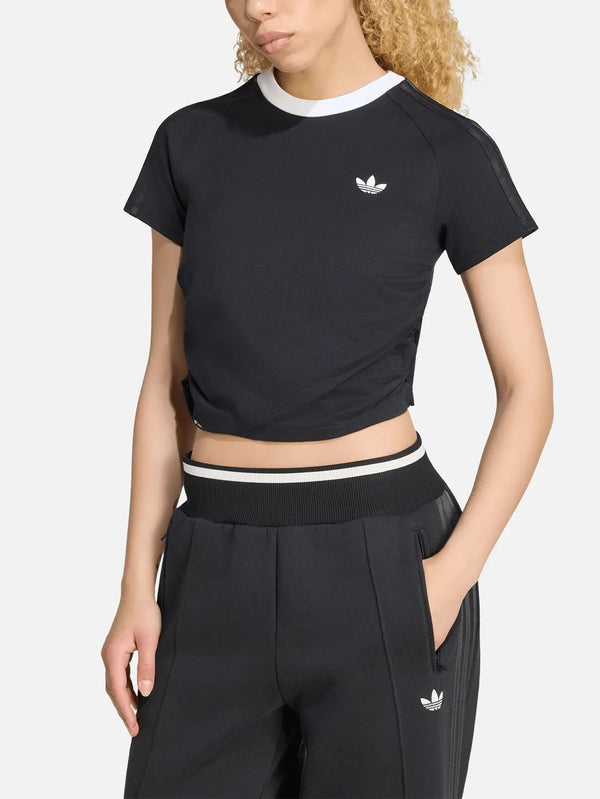 ADIDAS ORIGINALS Adiluna Season 2 x Jennie Layer Tee - Black – önden görünüm