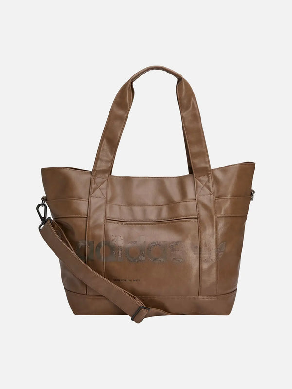 ADIDAS ORIGINALS Song For The Mute x adidas ADI008 Tote - Preloved – kahverengi, önden görünüm