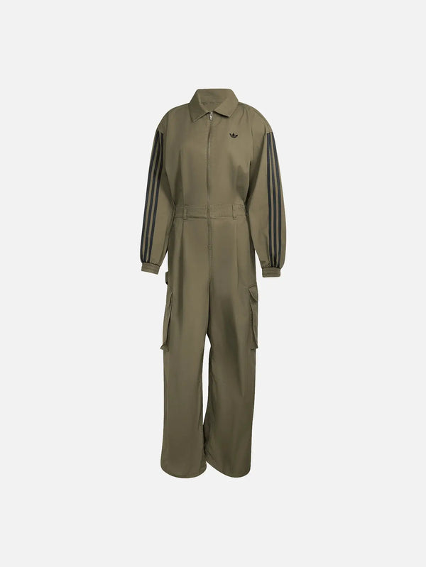 ADIDAS ORIGINALS Loose Jumpsuit – Olive Strata, önden görünüm