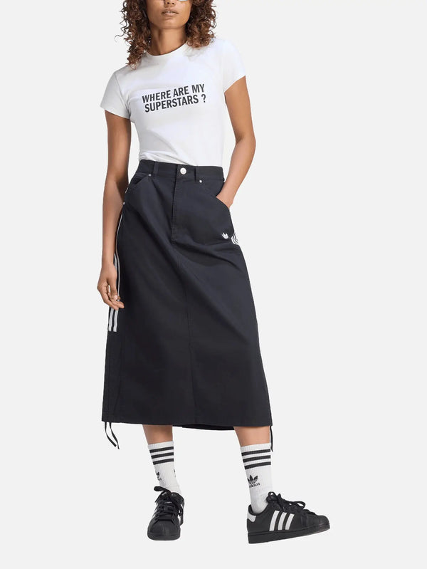 shopi go ADIDAS ORIGINALS Parachute Skirt - Black – siyah, önden görünüm