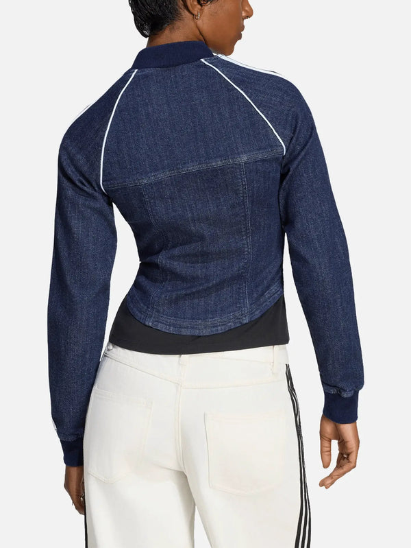 ADIDAS ORIGINALS Superstar Denim Corset Track Top – Indigo Denim, arka görünüm