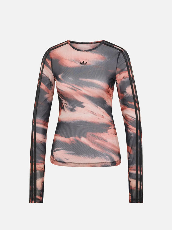 Y-3 Graphic Mesh Tee - Vermillion – vermillion, önden görünüm
