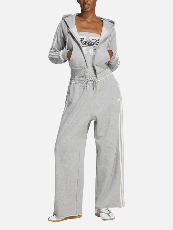 ADIDAS ORIGINALS GFX Zip Top - Medium Grey Heather – önden görünüm