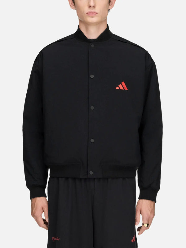 ADIDAS ORIGINALS Tyrell Winston x adidas College Jacket - Black – siyah, önden görünüm
