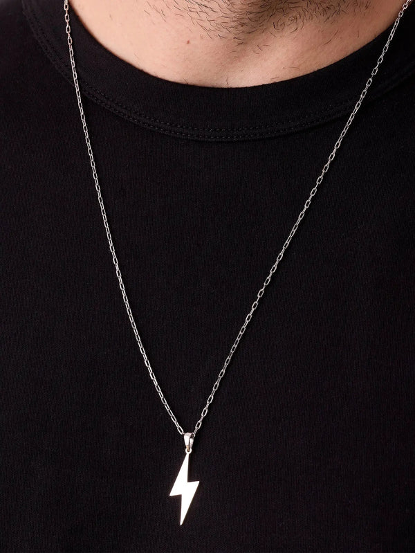 ATOLYEWOLF Lightning Necklace in Silver - Kategorize edilmemiş KOLYE