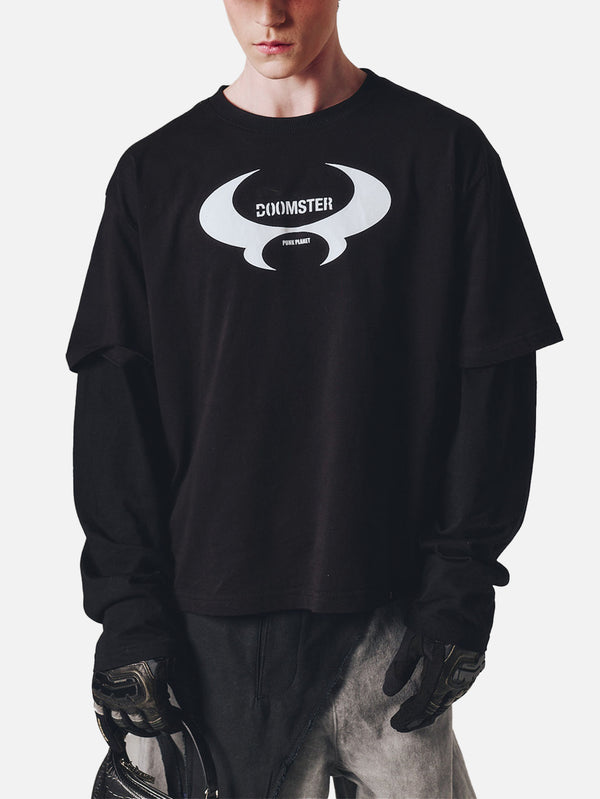 DOOMSTER, Logo Tee - Black, T-SHIRT, shopi go'da!