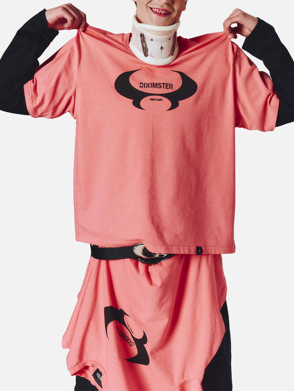 DOOMSTER, Logo Tee - Pink, T-SHIRT, shopi go'da!