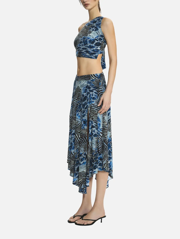 MI MAGIC LOVE Laguna Blue Leopard Set – Laguna Blue, yandan görünüm