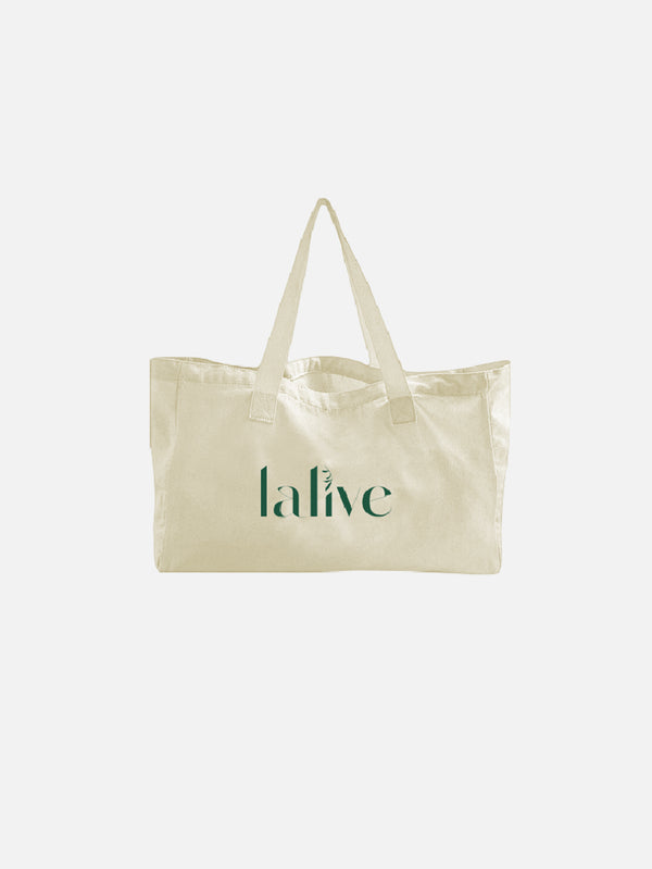 LALIVE, Lalive Tote Bag - Krem, ÇANTA, shopi go'da!
