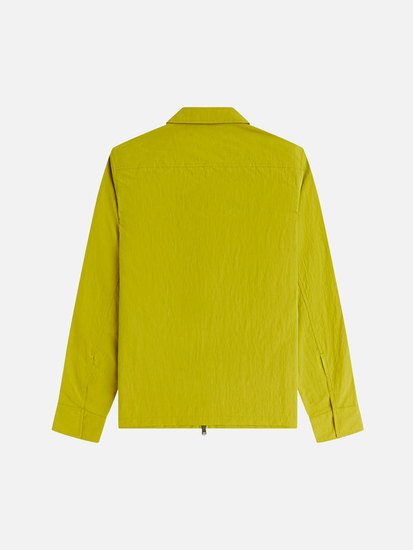 Zip Through Overshirt - Tennis Ball Yellow