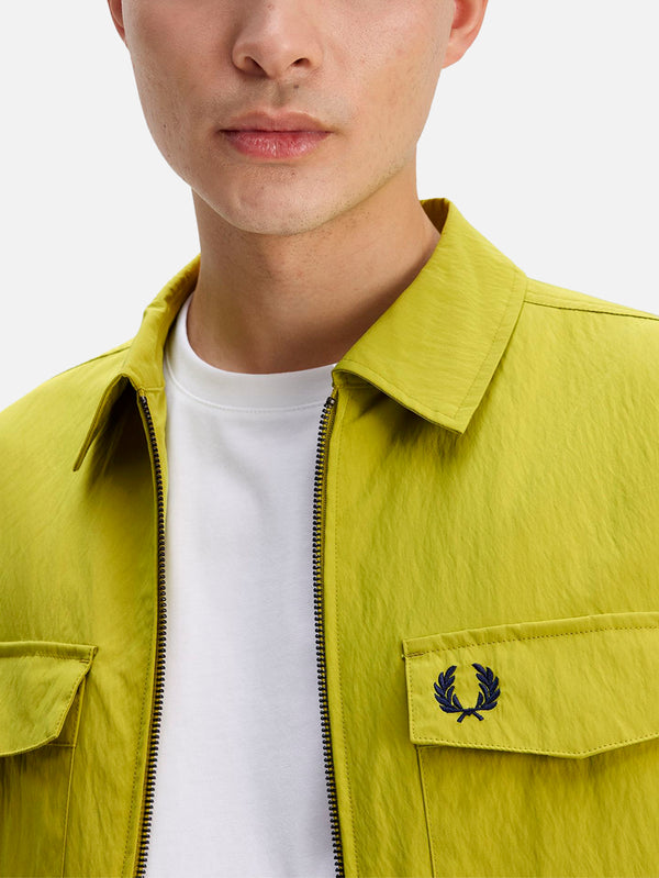 Zip Through Overshirt - Tennis Ball Yellow