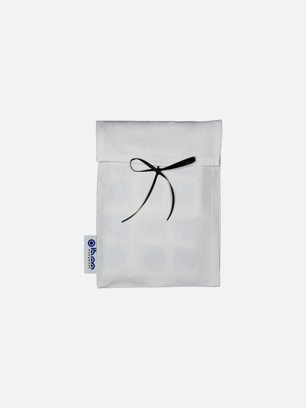 OHM HANDMADE, Amerikan Servis 4'Lü Set - Beyaz Mavi, AMERİKAN SERVİS, shopi go'da!