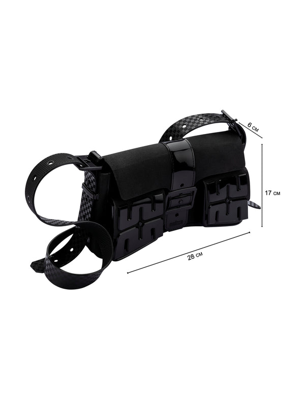 MELISSA, Cargo Bag Omuz Çantası - Siyah, ÇANTA, shopi go'da!