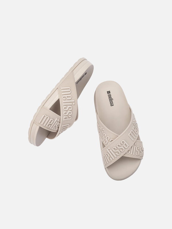 MELISSA, Cozy Slide M Lover II Ad Terlik - Krem, TERLİK, shopi go'da!