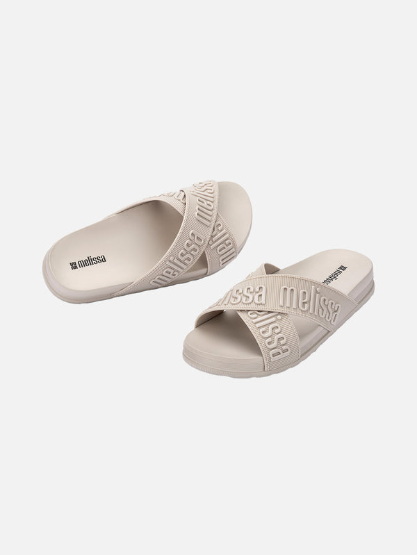 MELISSA, Cozy Slide M Lover II Ad Terlik - Krem, TERLİK, shopi go'da!