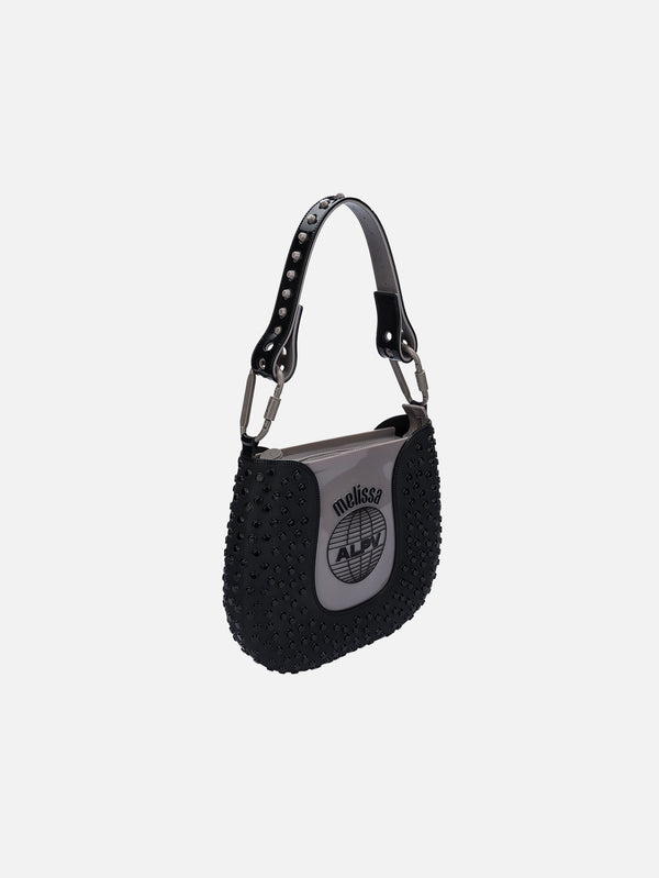 MELISSA, Nina Bag + Alexandre Pavao Omuz Çantası - Siyah/Gri, ÇANTA, shopi go'da!