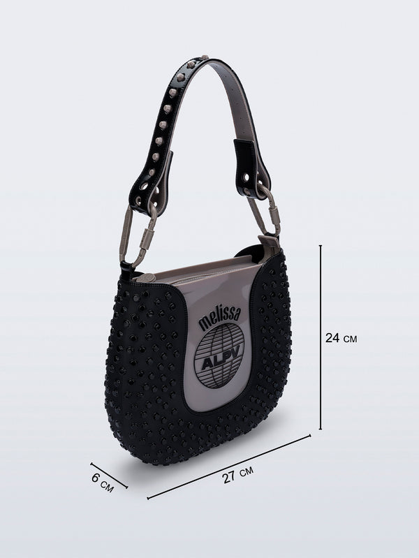 MELISSA, Nina Bag + Alexandre Pavao Omuz Çantası - Siyah/Gri, ÇANTA, shopi go'da!