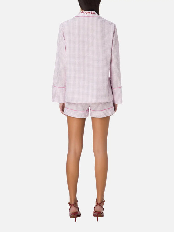 MI MAGIC LOVE Mio Mini Set – Pink Gingham, arkadan görünüm