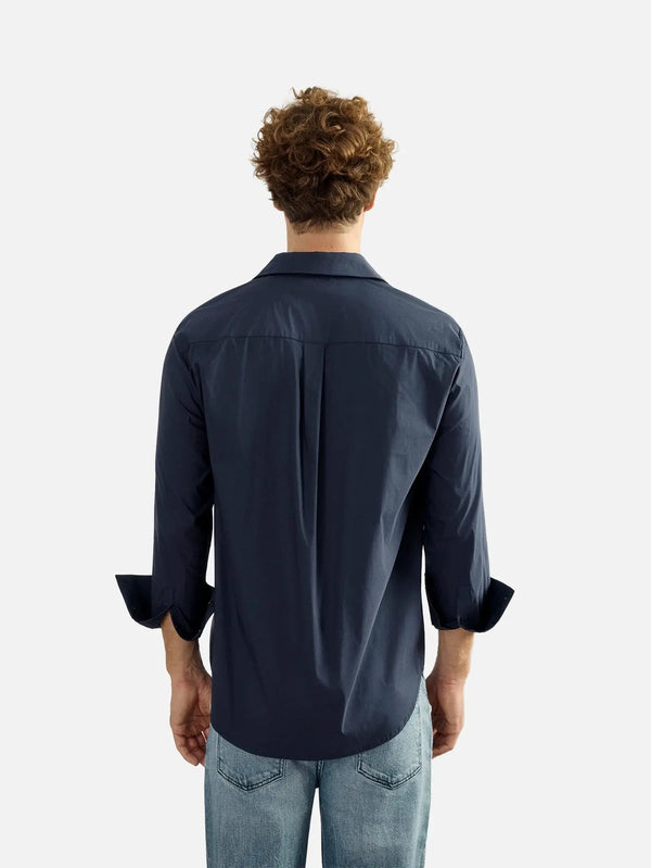 EX DE RUE Merlot Man Shirt – lacivert, arka görünüm