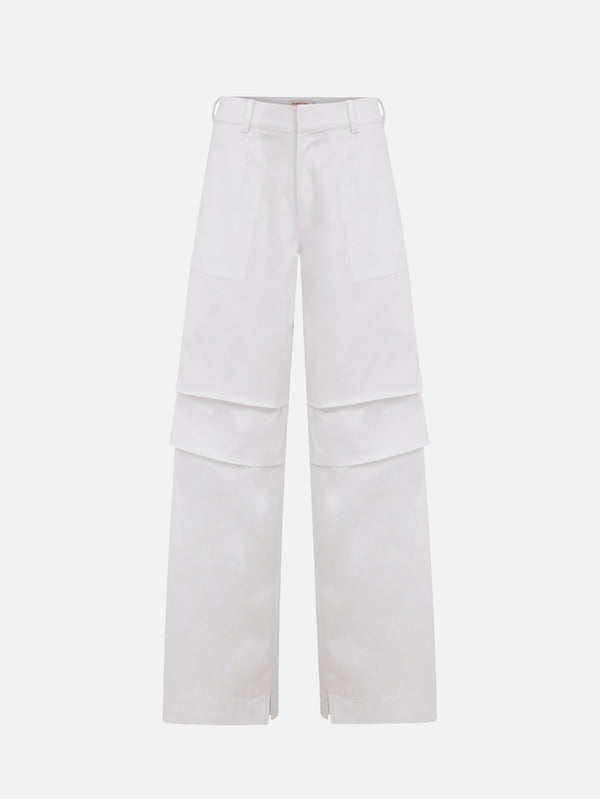 Mimi Cargo Trousers - White