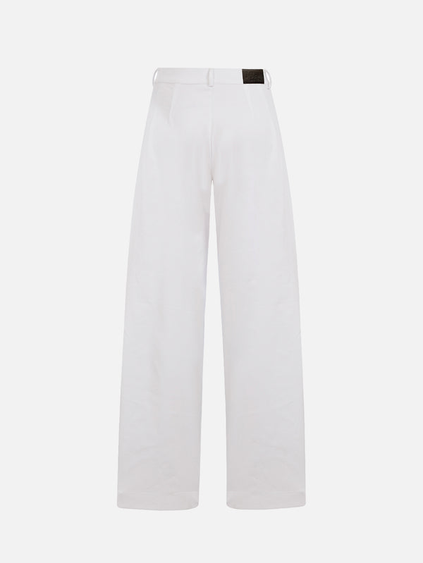 Mimi Cargo Trousers - White