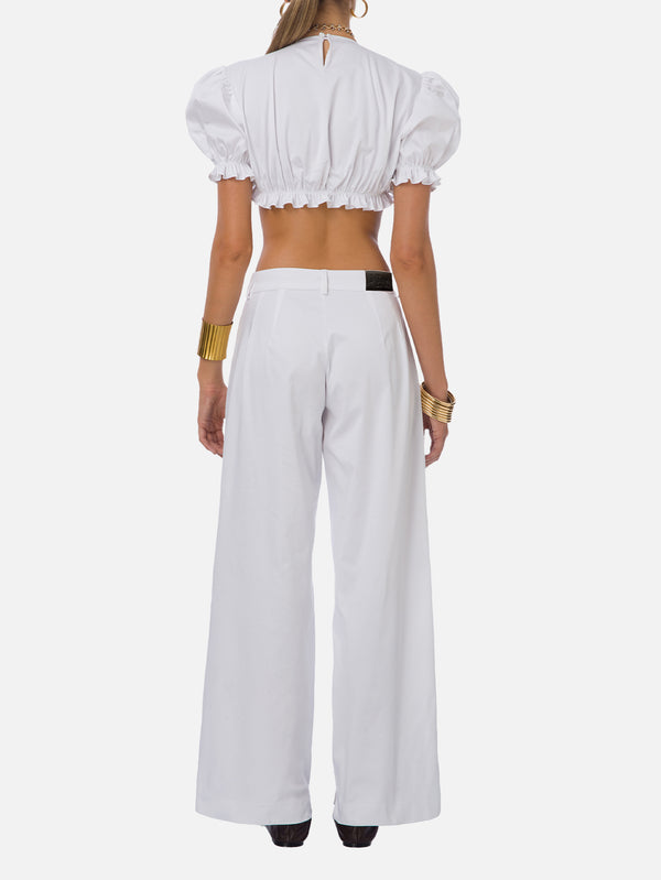 Mimi Cargo Trousers - White