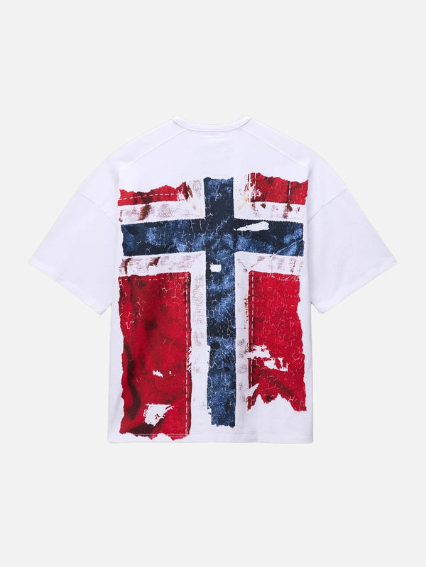 NAPAPIJRI, PDF x Napapijri Short Sleeve T-Shirt - Bright White, T-SHIRT, shopi go'da!