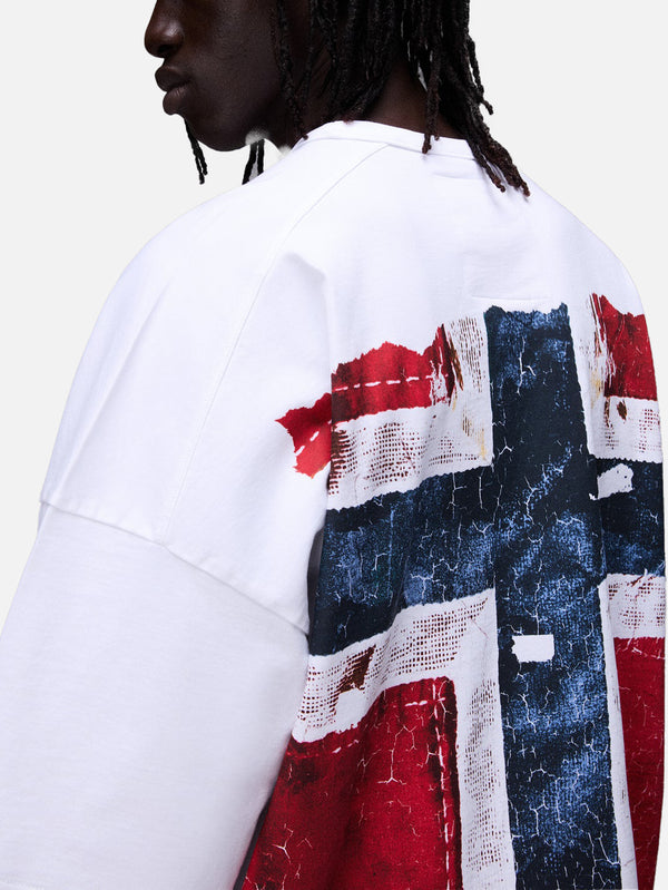 NAPAPIJRI, PDF x Napapijri Short Sleeve T-Shirt - Bright White, T-SHIRT, shopi go'da!