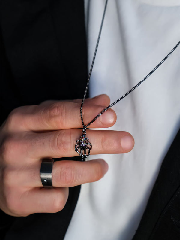 ALEYNACEBECIJEWELRY, Octopus Sapphire Necklace, KOLYE, shopi go'da!