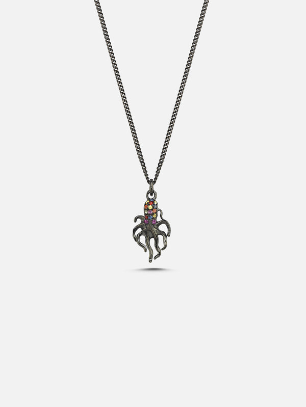 ALEYNACEBECIJEWELRY, Octopus Sapphire Necklace, KOLYE, shopi go'da!
