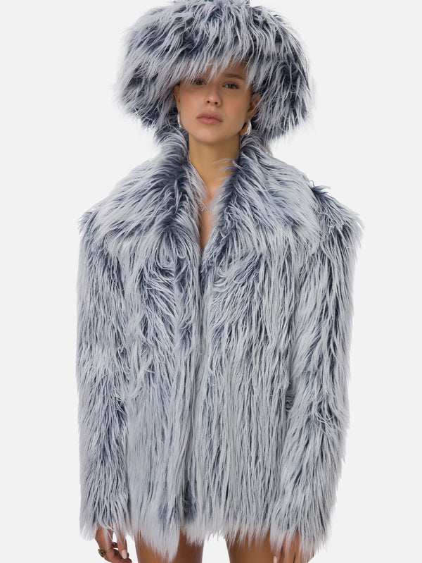 Ola Fur Hat - Ice Blue