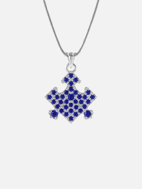 Puzzle Necklace - Silver