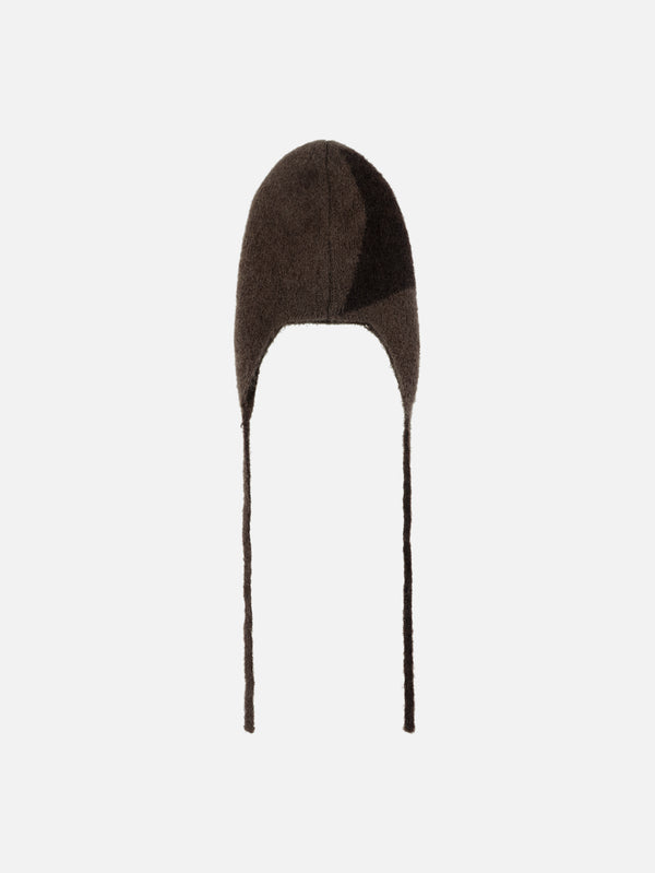 Bonnet Mohair Beanie - Brown