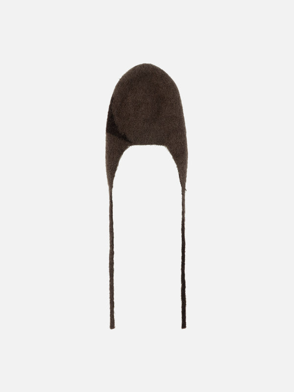 Bonnet Mohair Beanie - Brown