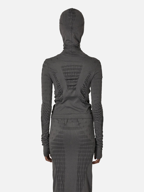 Aune Dryarn Seamless Knit Top - Grey