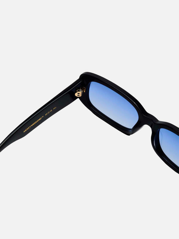 MESSYWEEKEND, Roxie Asetat Siyah Mavi Unisex Güneş Gözlüğü, GÜNEŞ GÖZLÜĞÜ, shopi go'da!