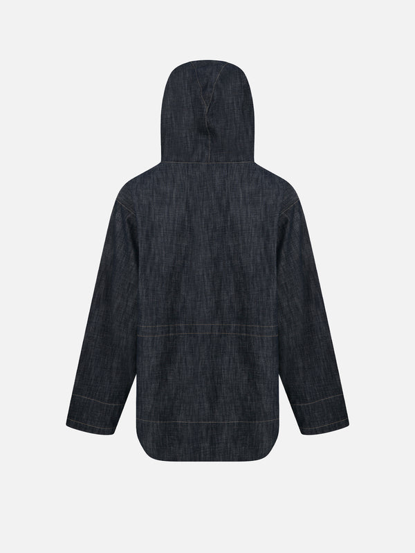RE2MC, Loose Fit Kot Hody - Lacivert, SWEATSHIRT, shopi go'da!