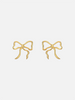 Ribbon Earrings - Gold