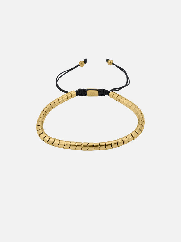 ATOLYEWOLF, Rolo Hematite Bracelet in Gold, BİLEKLİK, shopi go'da!